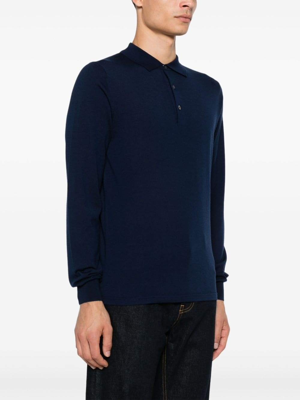 wool polo shirt - 3