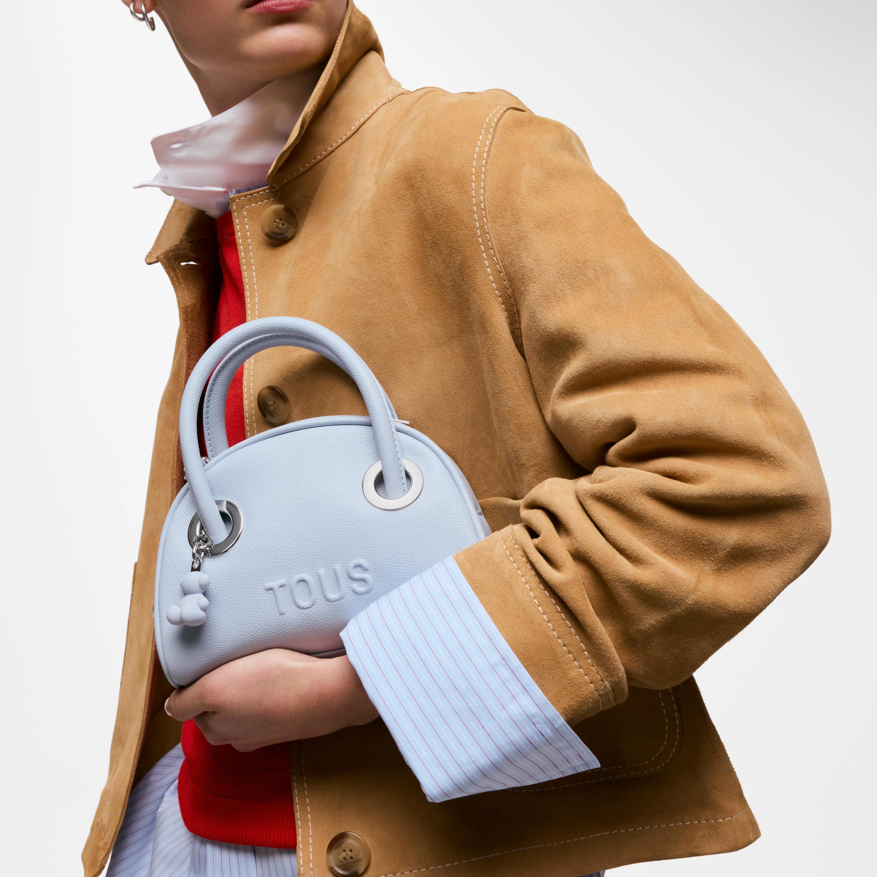 Small grayish blue Bowling bag TOUS Poppy - 1