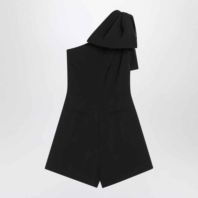 Max Mara Pianoforte One-Shoulder Short Jumpsuit In Black Cady Women - 2