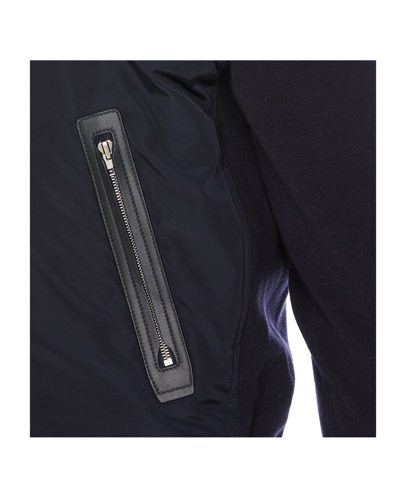 High-neck Zipped Jacket - 3