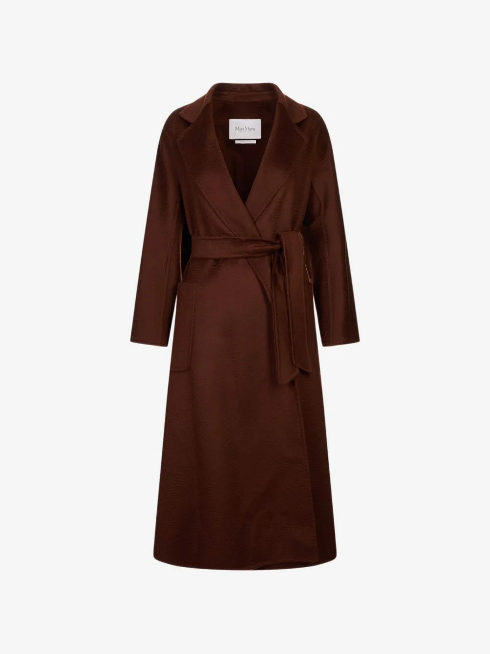 belted wrap-style coat - 1
