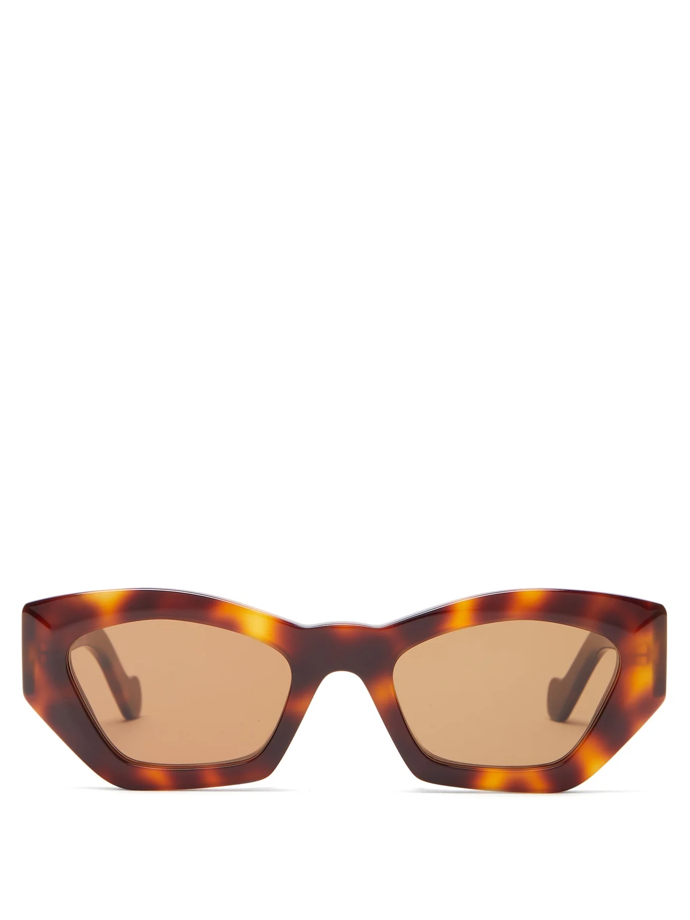 Geometric cat-eye tortoiseshell-acetate sunglasses - 1