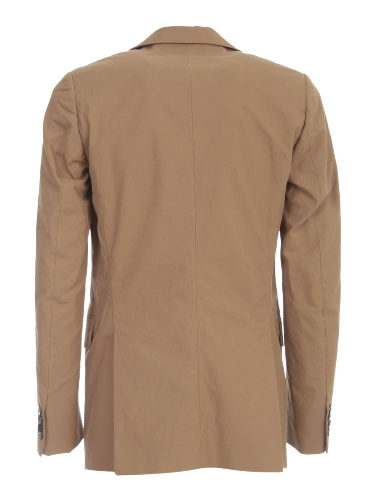 Dries Van Noten Man`s brown cotton jacket - 2