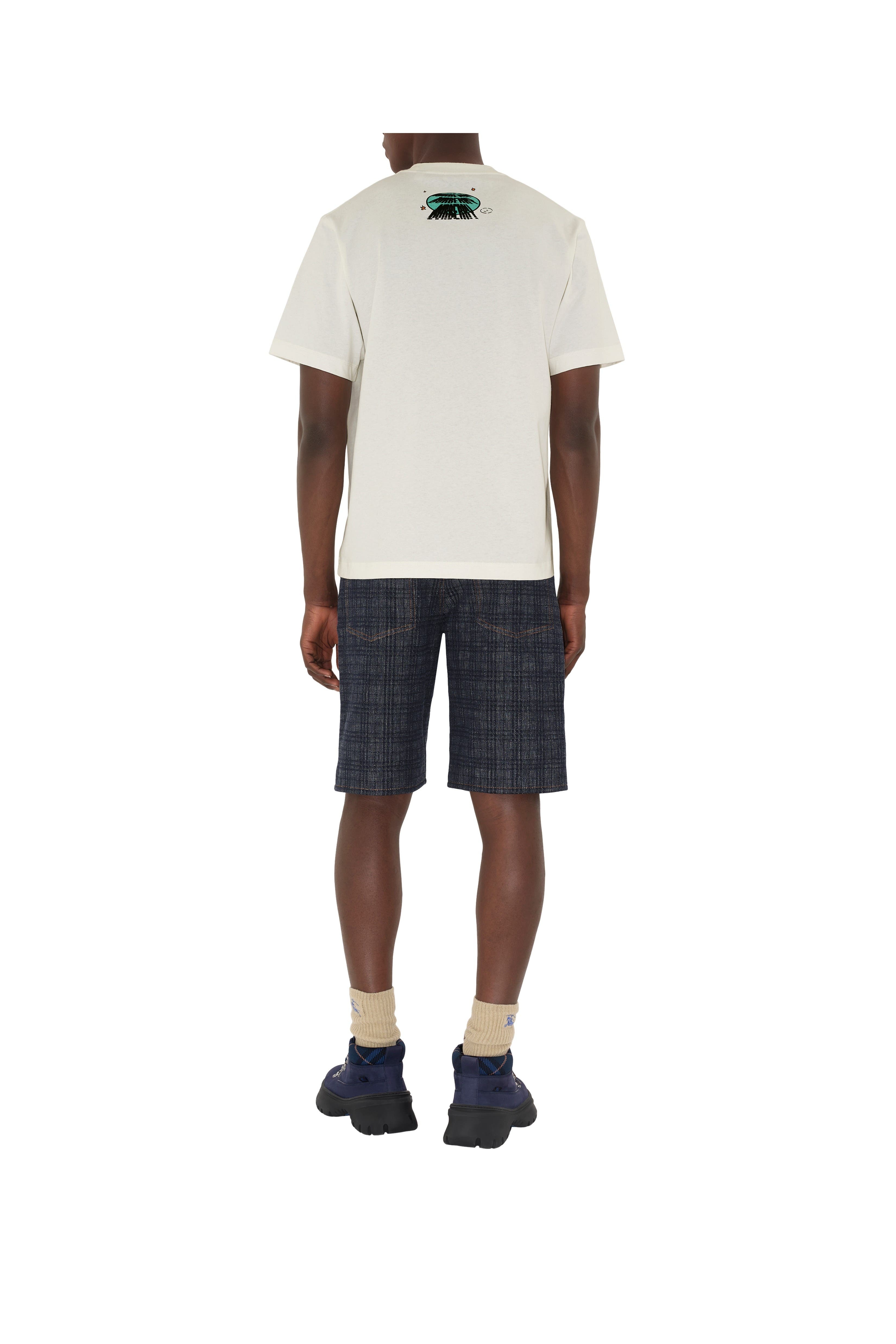 burberry Car Cotton T-shirt in Chalk White at Nordstrom - 4