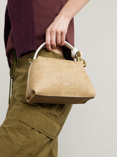 JW Anderson JWA Corner small chain-embellished printed textured-leather shoulder bag outlook