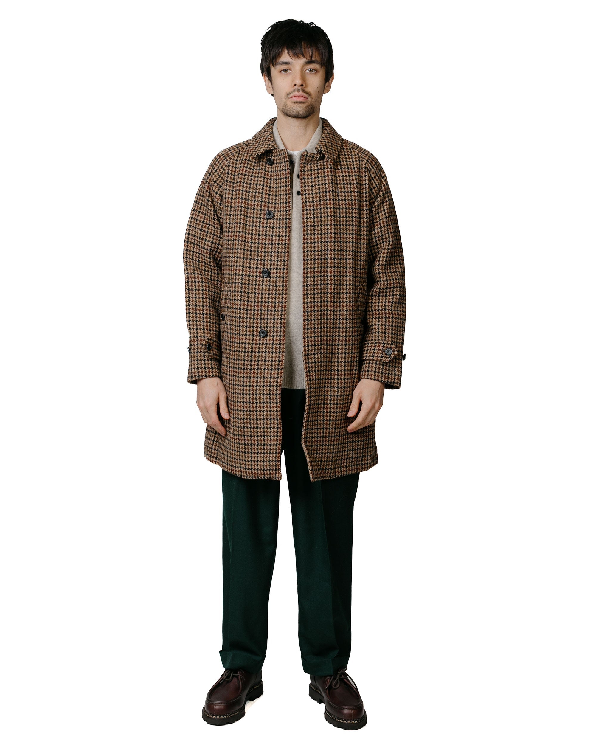 Bal Collar Coat Harris Tweed Gun Club - 2