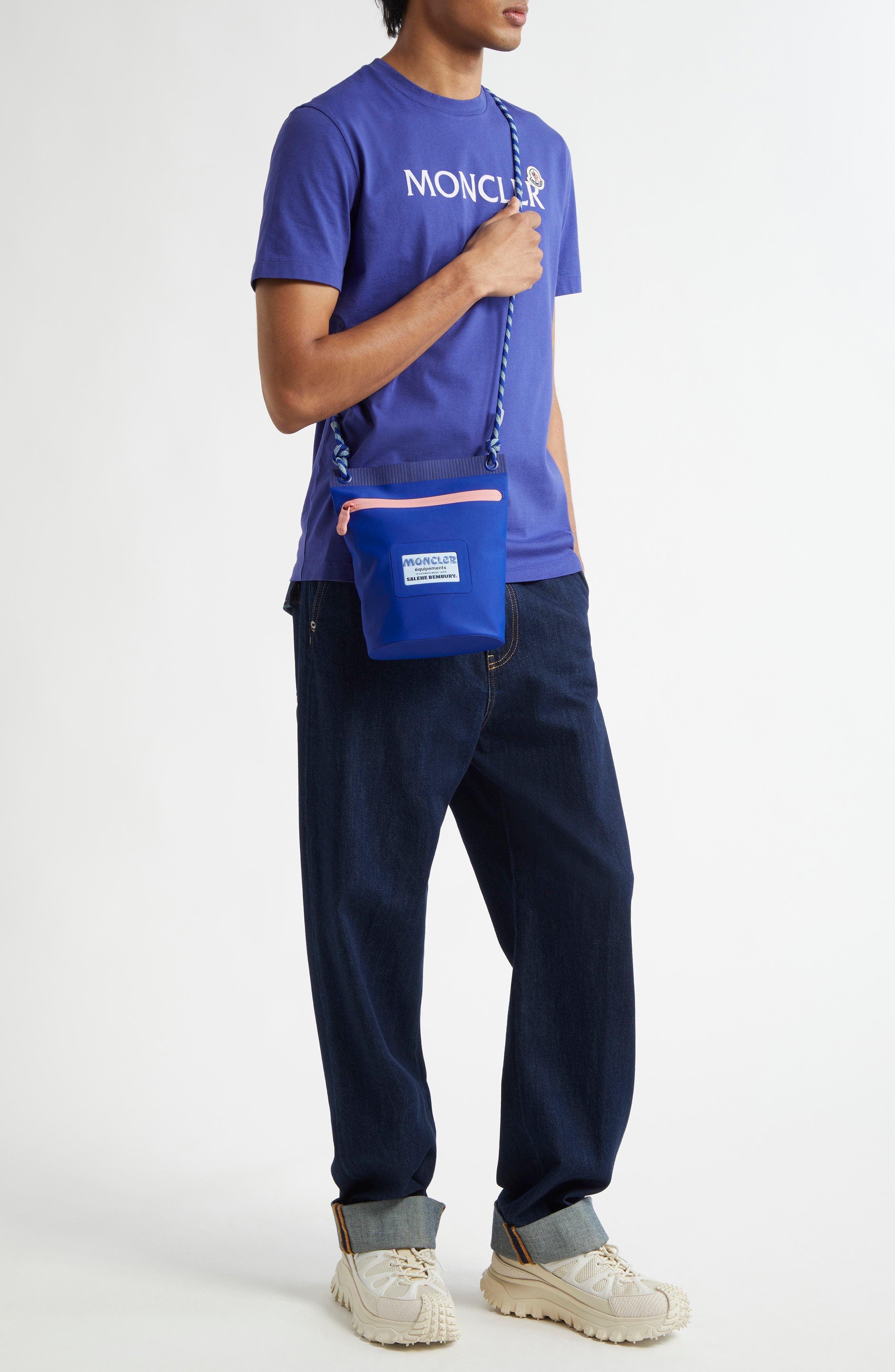 Moncler x Salehe Bembury Amoeba Zip Pouch in Blue at Nordstrom - 2