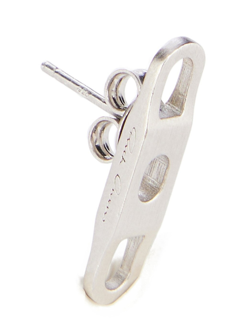 Silver Single Link Earrings 3
