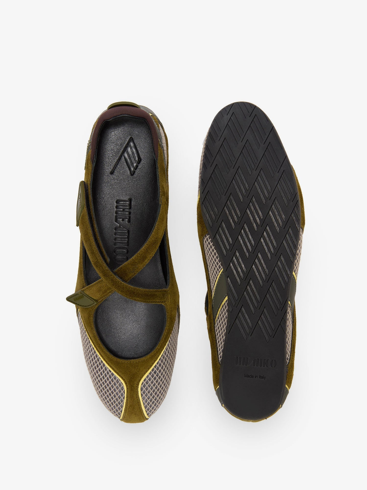 FLOOR 01 MESH AND SUEDE BALLERINAS FLAT - 2
