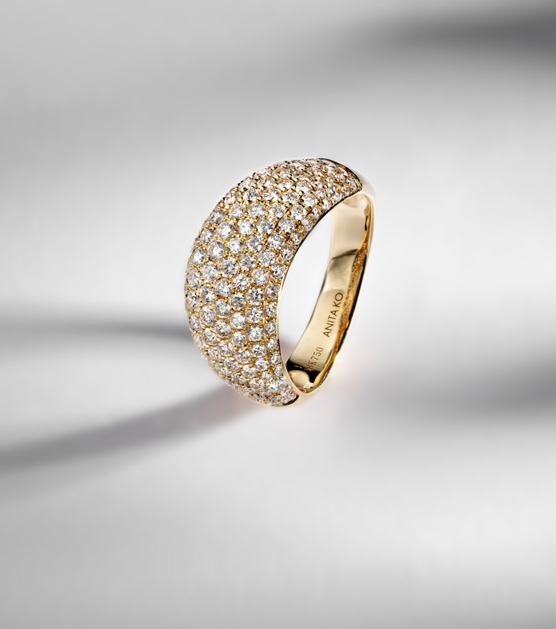 Celeste 18kt gold ring with diamonds 5