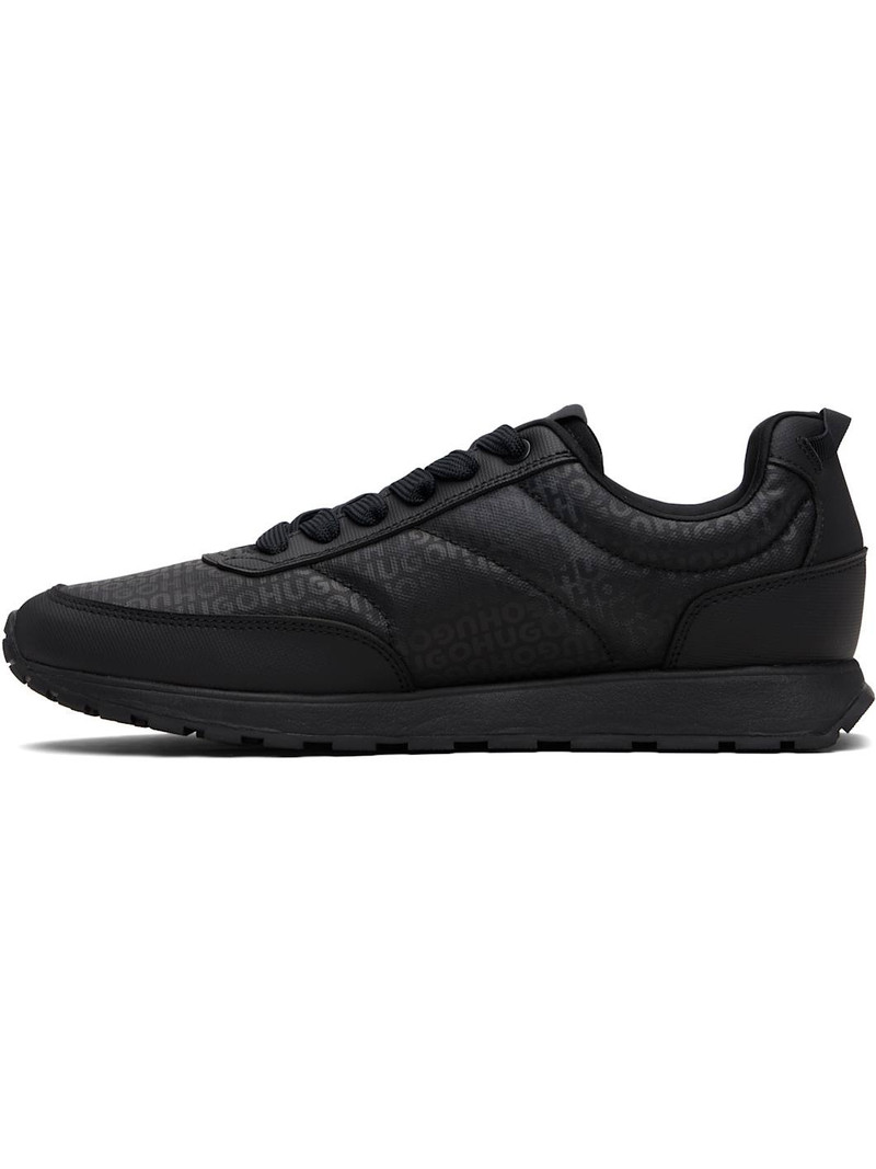 Black Monogrammed Uppers Sneakers 3