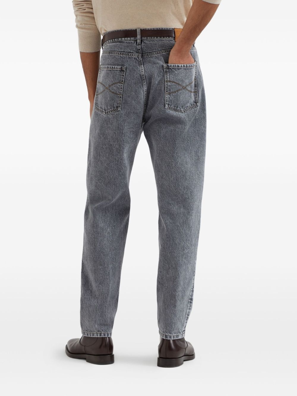 logo-patch jeans - 4