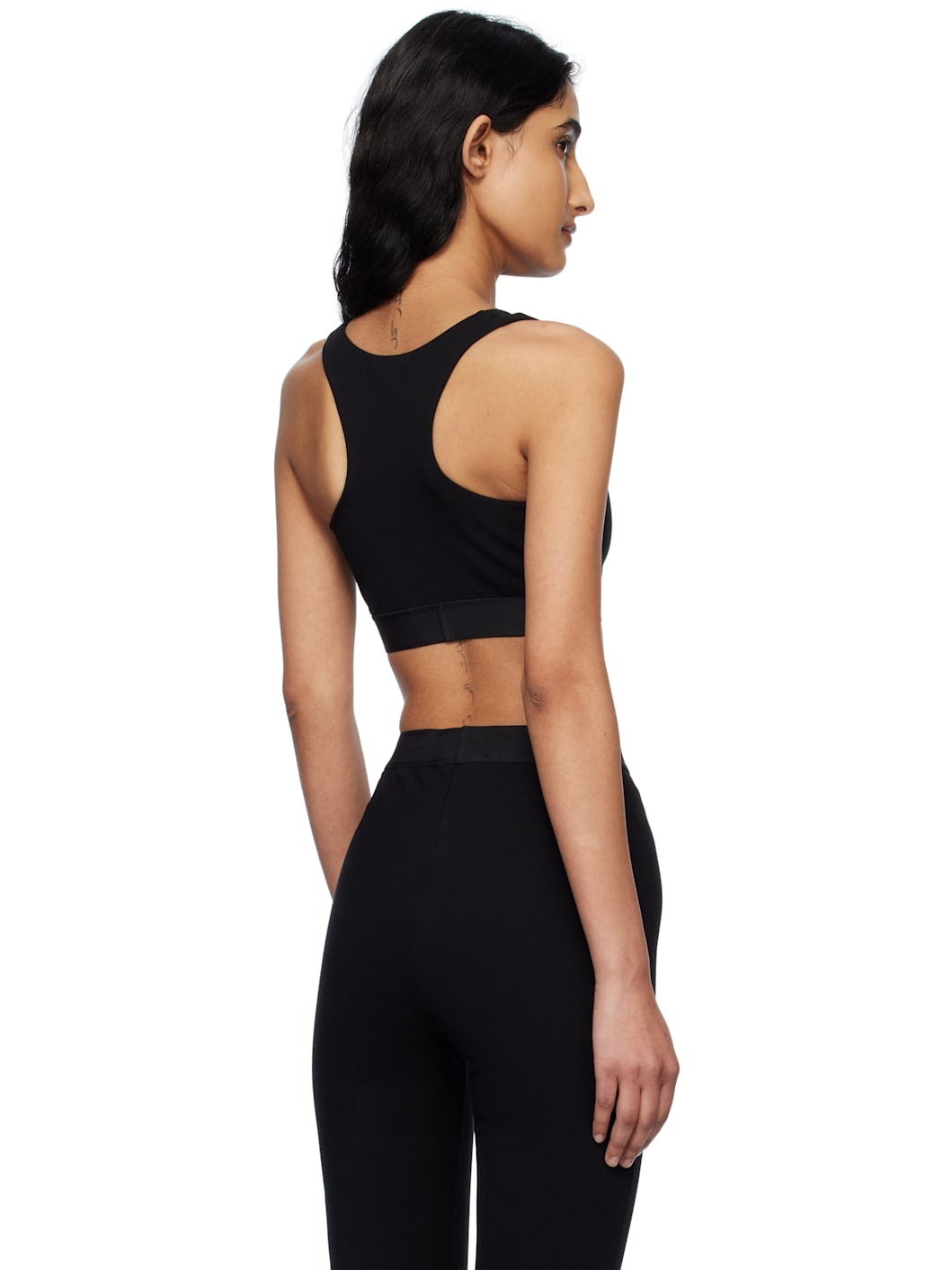 Black 90s Vintage Logo Sport Bra - 3