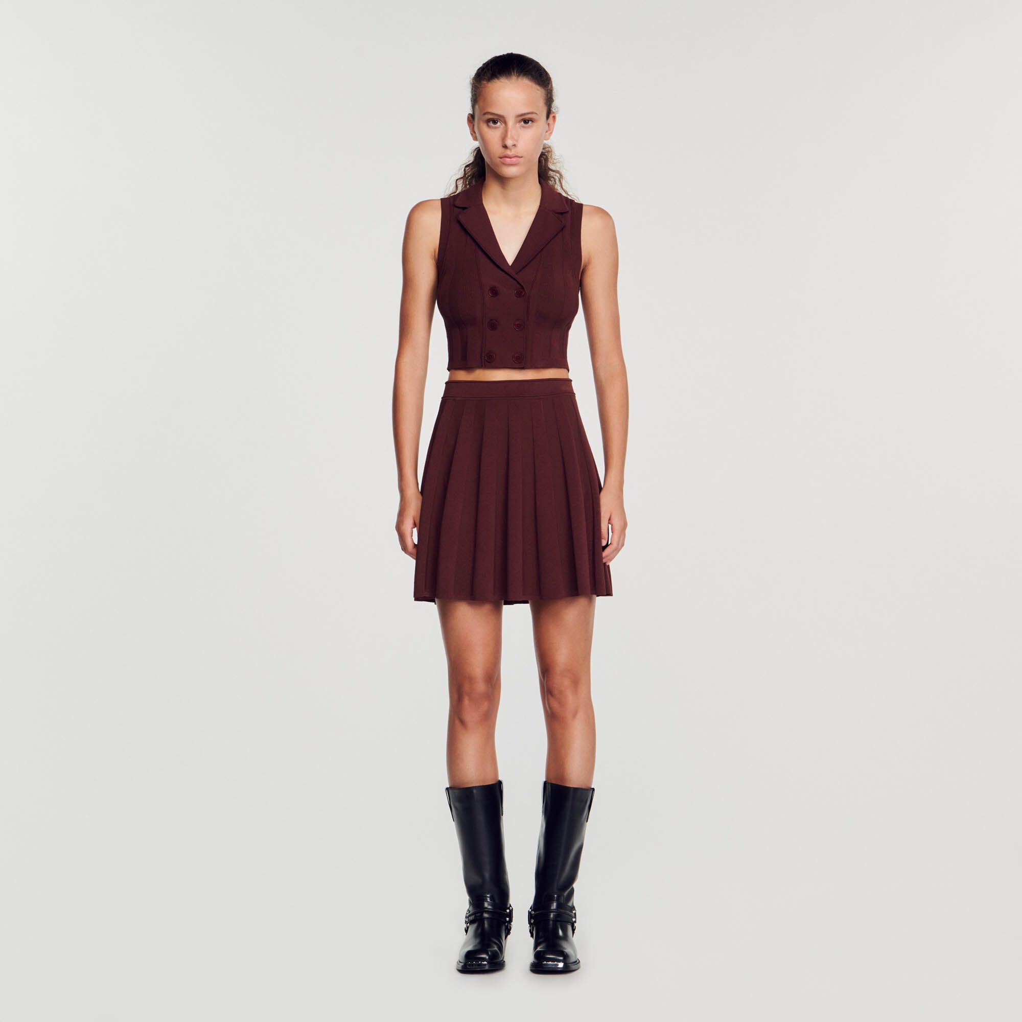 SHORT PLEATED SKIRT - 3