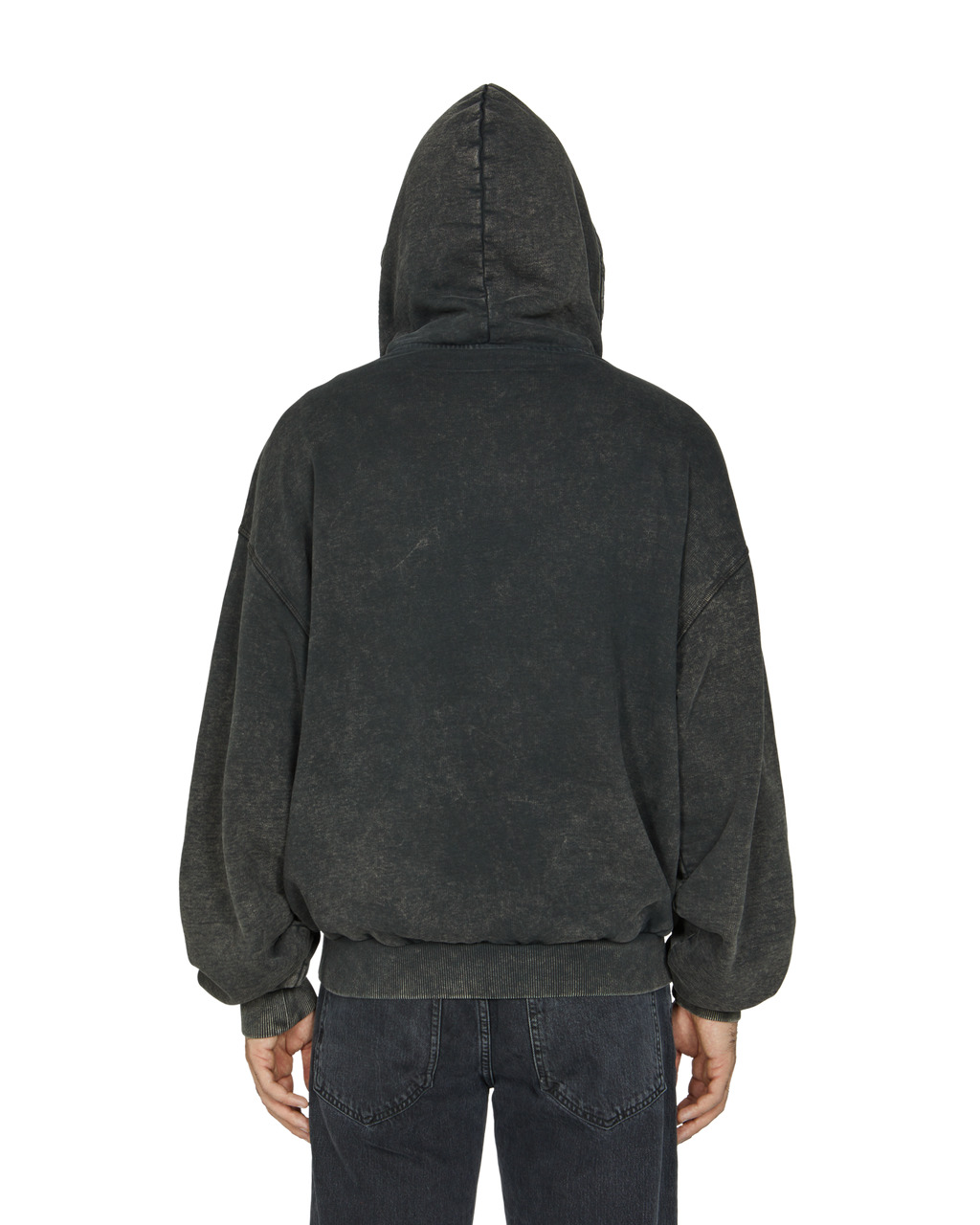 OVERSIZE INTARSIA APPLIQUE LOGO HOODIE - 5