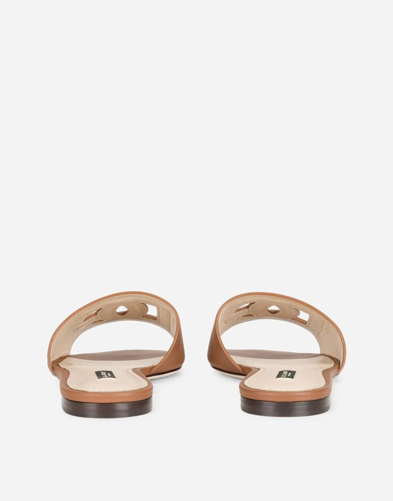 Calfskin sliders with DG Millennials logo 3