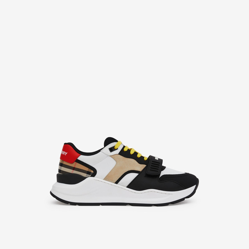 나일론, 스웨드 및 빈티지 체크 Sneakers 1