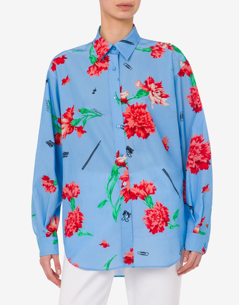 CANVAS SHIRT ALLOVER CARNATION PRINT 1
