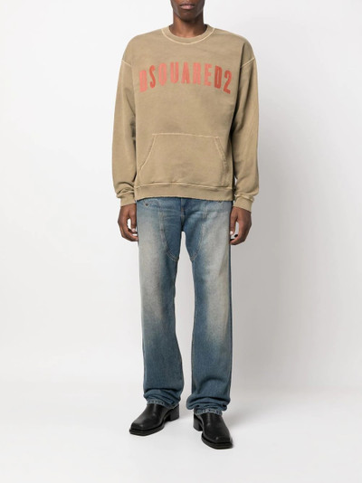 DSQUARED2 logo-print detail sweatshirt outlook