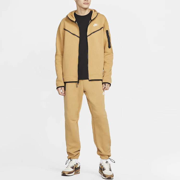 Nike Sportswear Tech Fleece Full-Zip Hoodie Elemental 'Gold Sail' CU4489-722 - 5