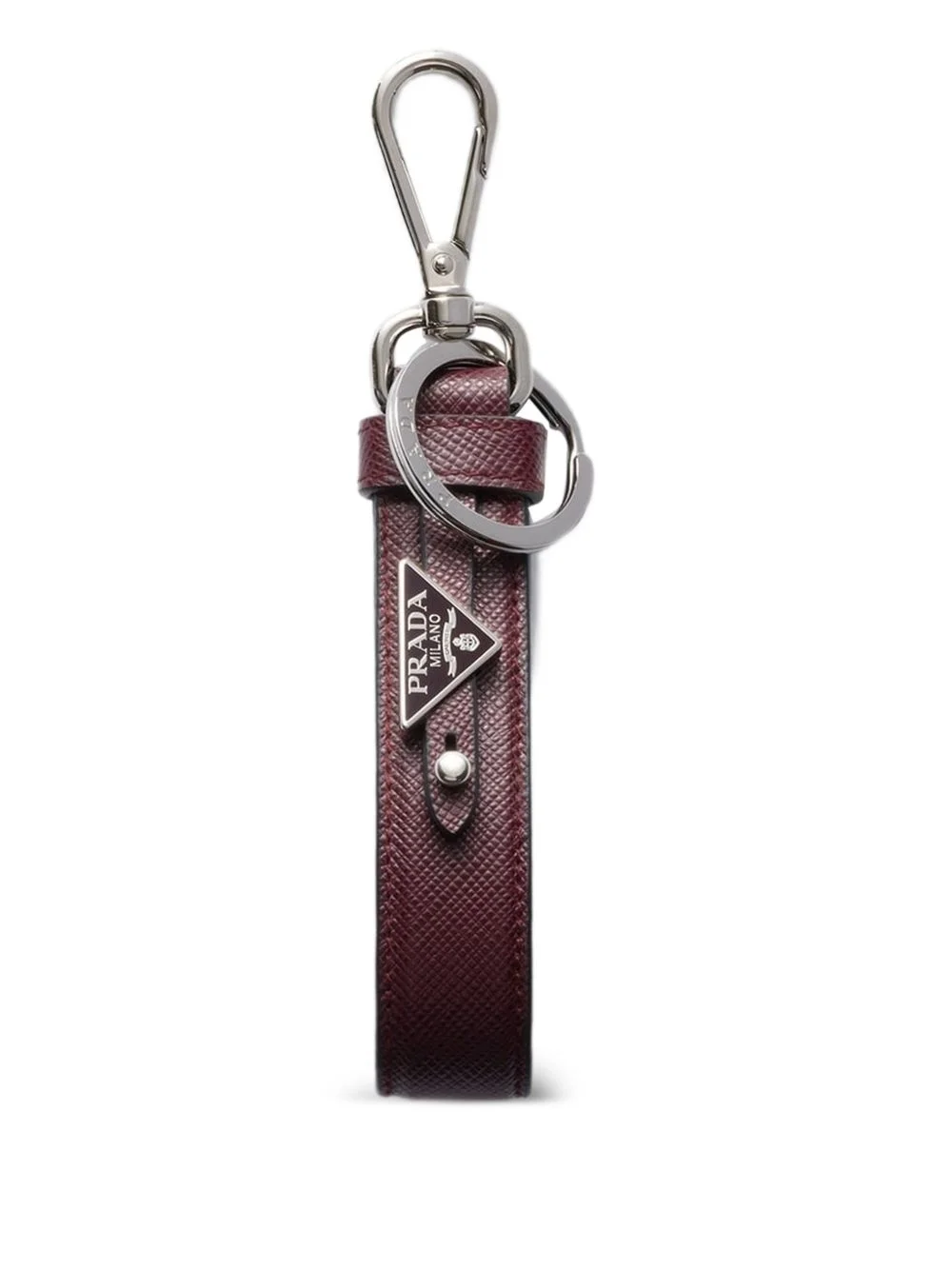 saffiano leather keychain - 1