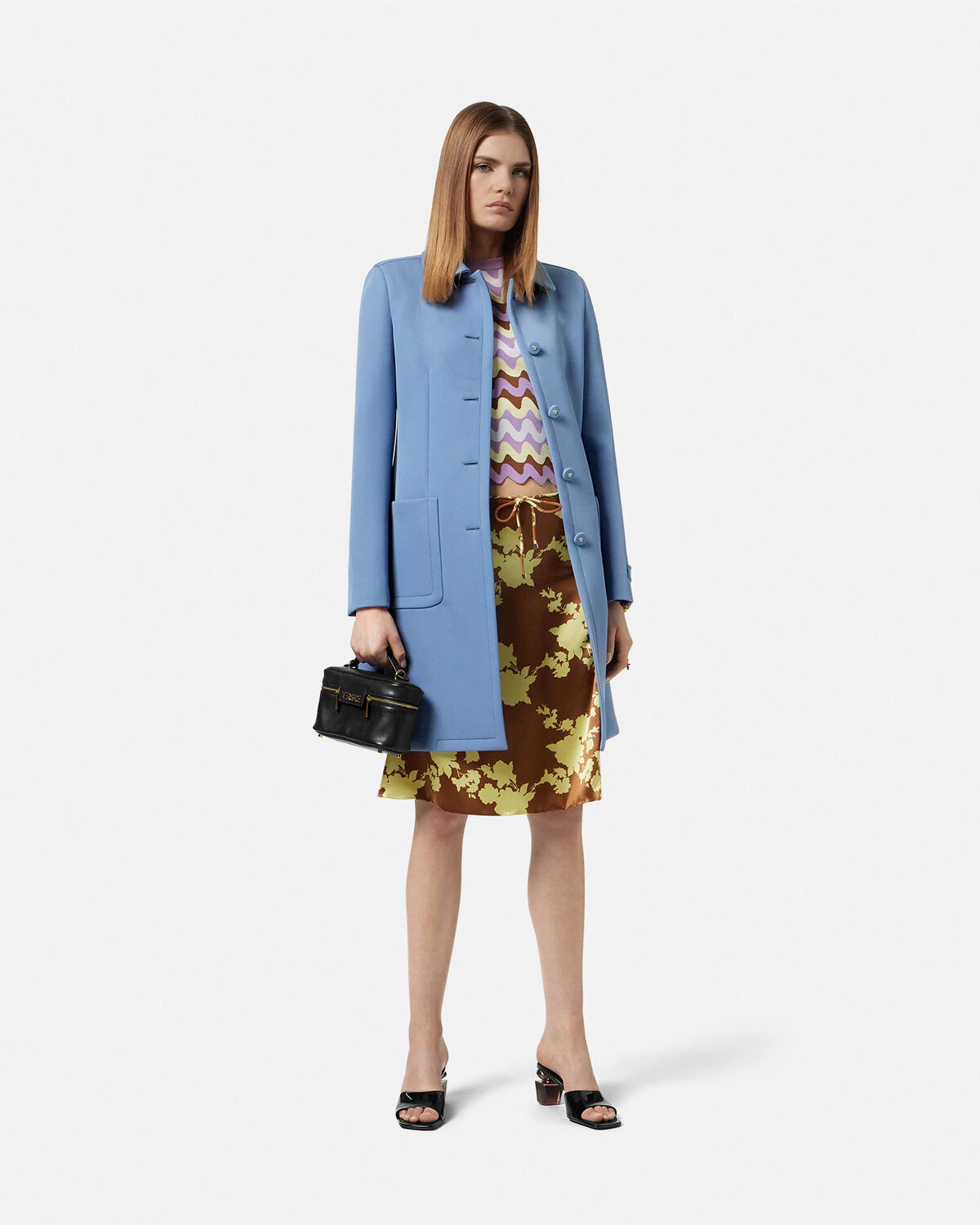 Scuba-Wool A-Line Coat - 2