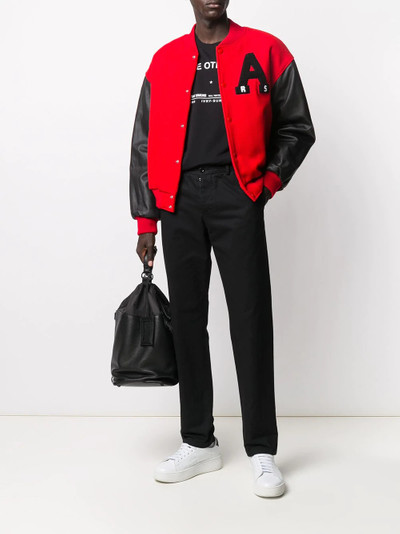 Raf Simons American panelled bomber jacket outlook