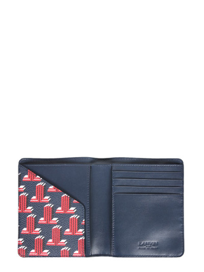 Lanvin FAUX LEATHER PASSPORT HOLDER WITH JL 3D LOGO PRINT outlook