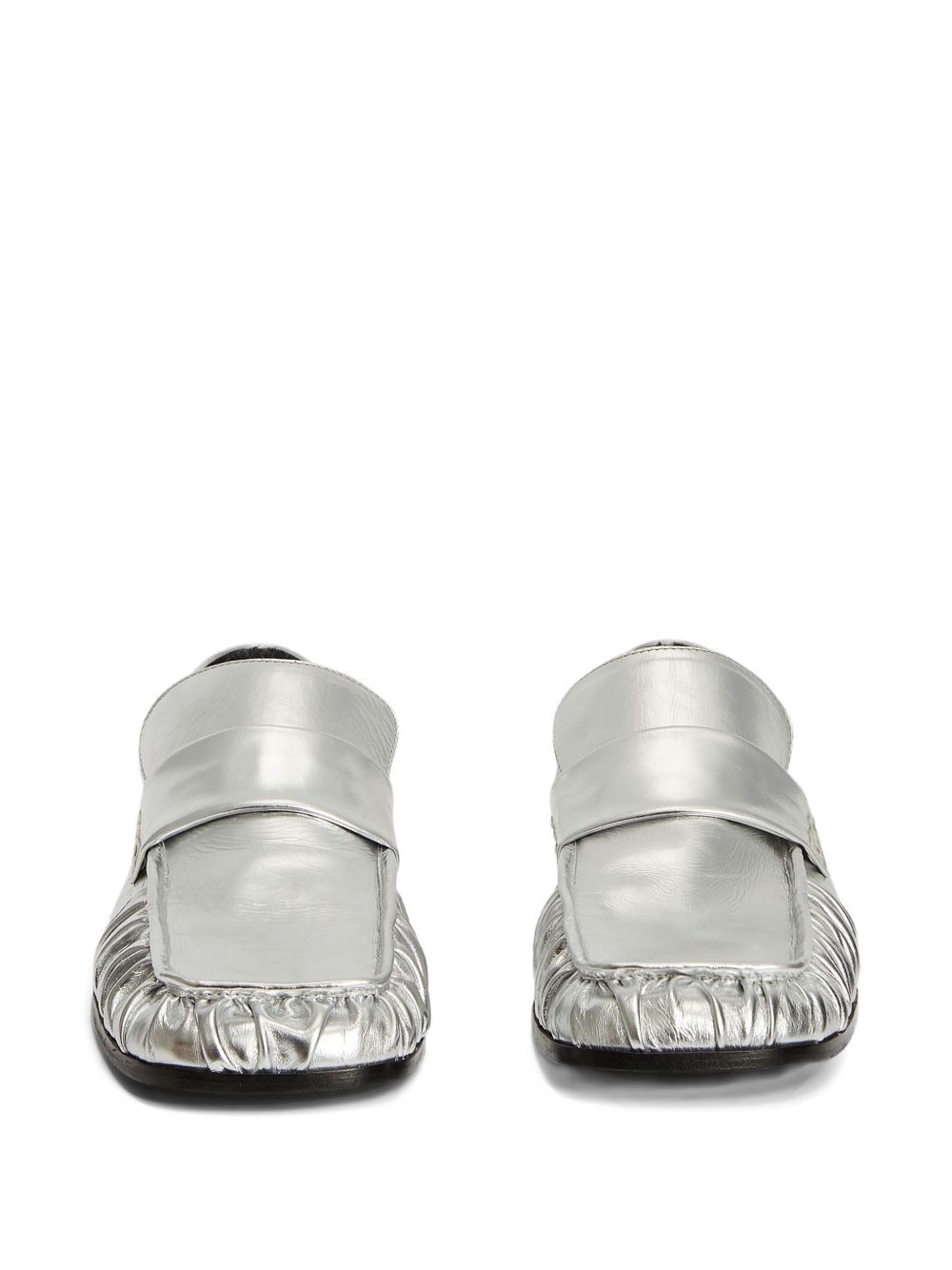 metallic loafers - 3