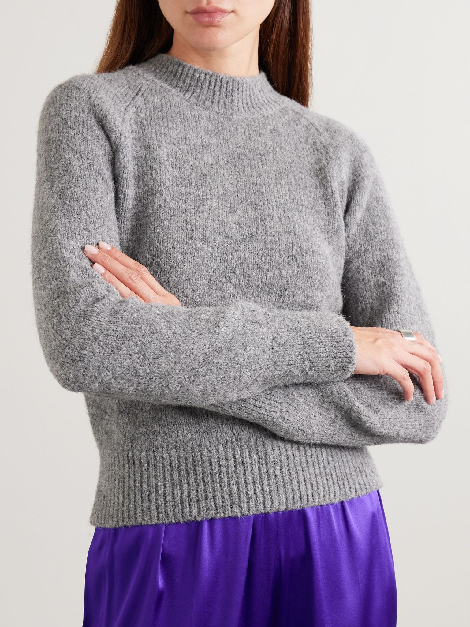 Alpaca-blend sweater Gray - 3