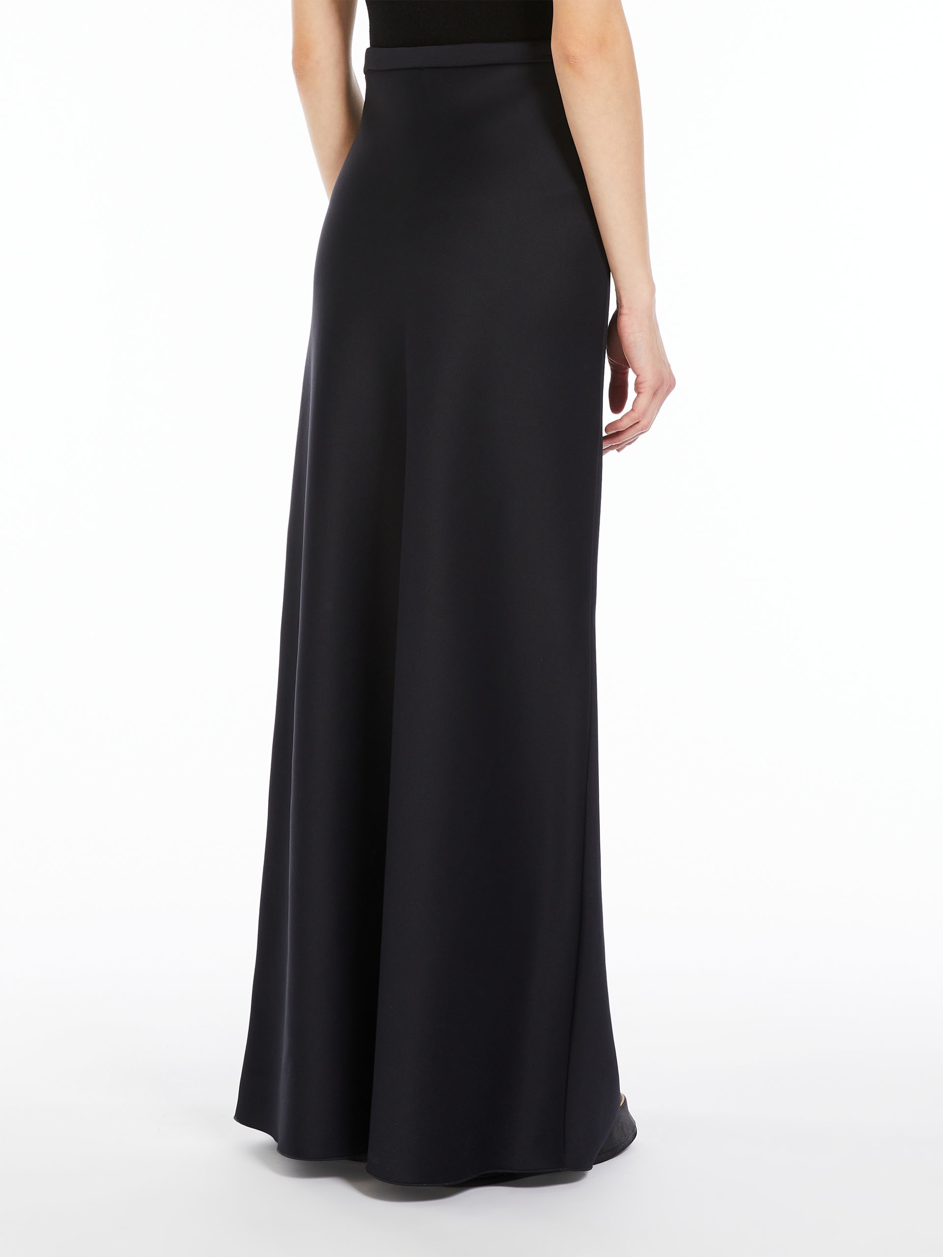CLAVIER Long skirt in cotton scuba fabric - 4