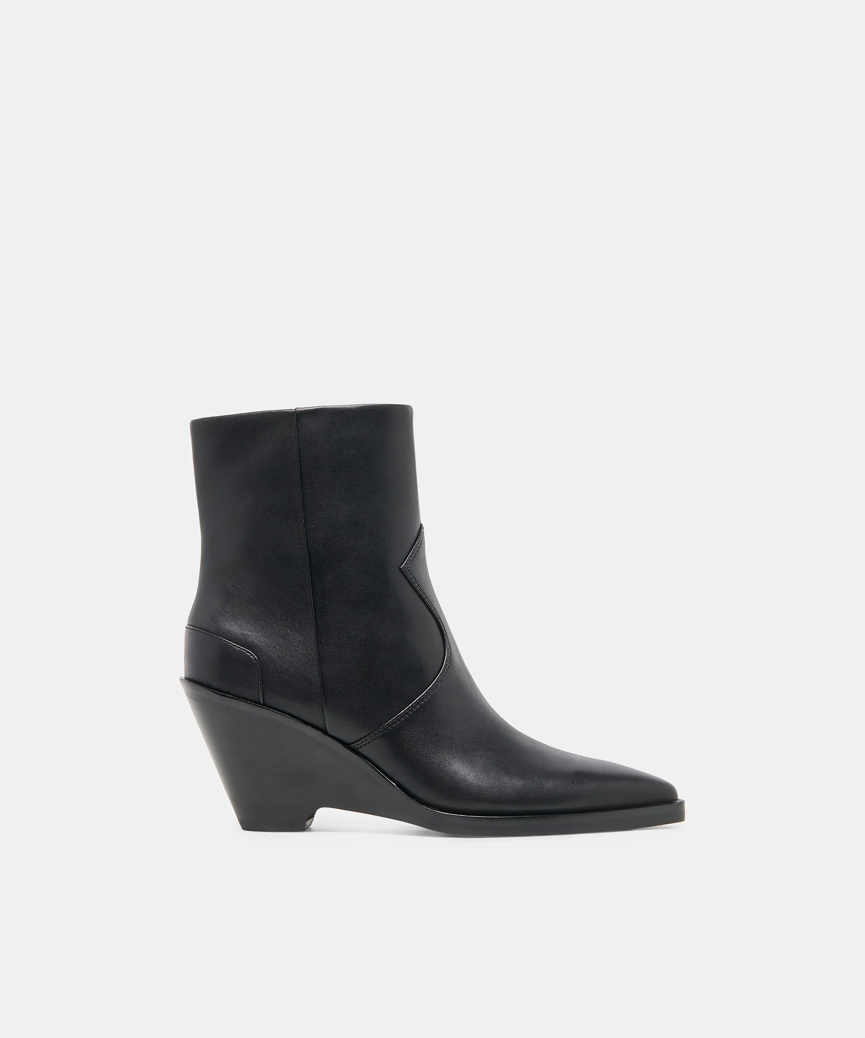 ASHTIN BOOTIES BLACK LEATHER - 1