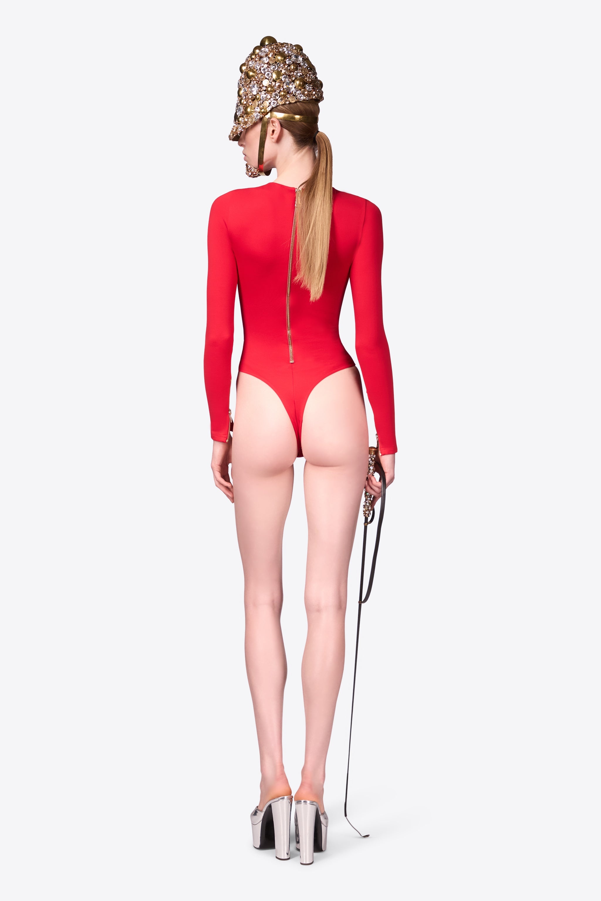 LONG SLEEVE ZIPPER BODYSUIT - 5