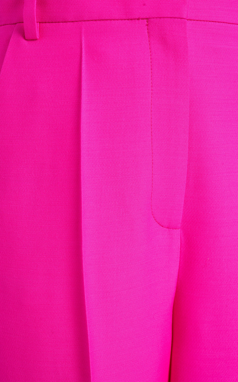 Crepe Couture Straight-Leg Pants pink 3
