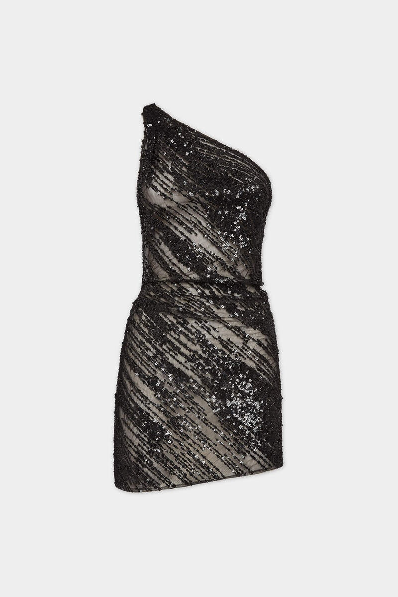 LIGHT STARS ONE-SHOULDER DRESS 1