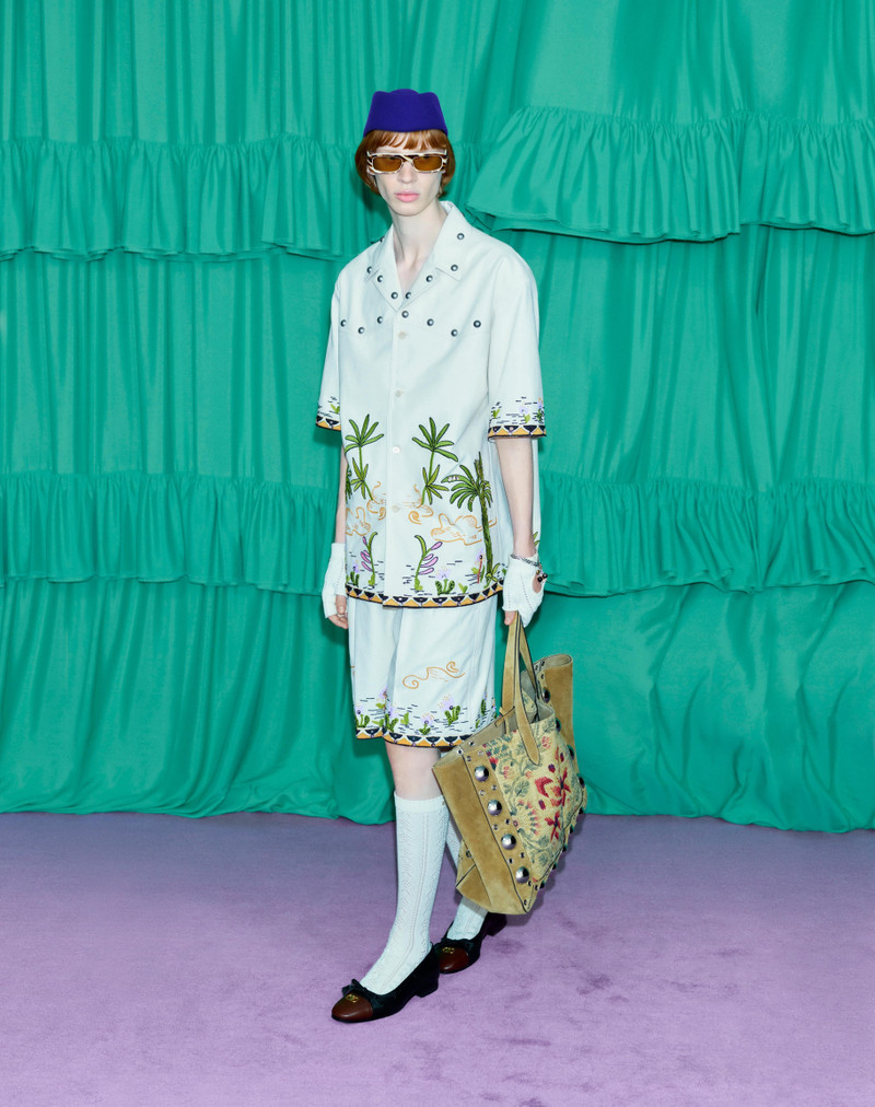 COTTON CANVAS SHIRT WITH FLORAL EMBROIDERY 9