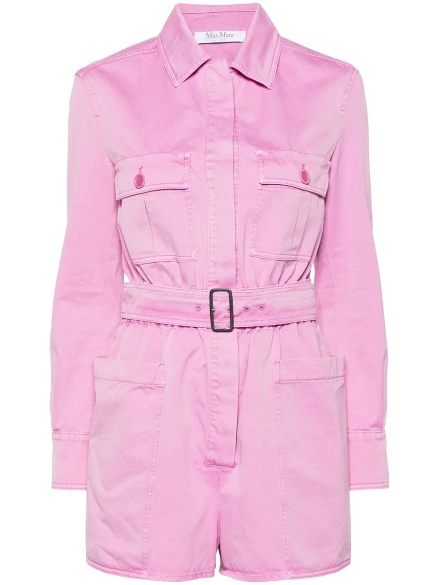 Max Mara MAX MARA COTTON SHORT JUMPSUIT - 1