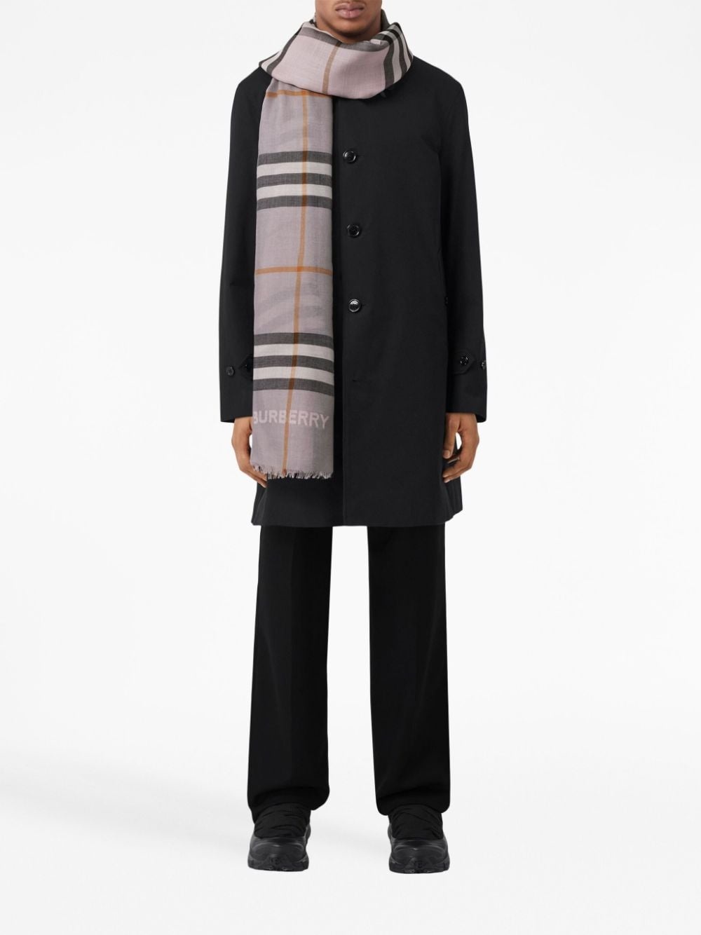 check-pattern scarf - 2