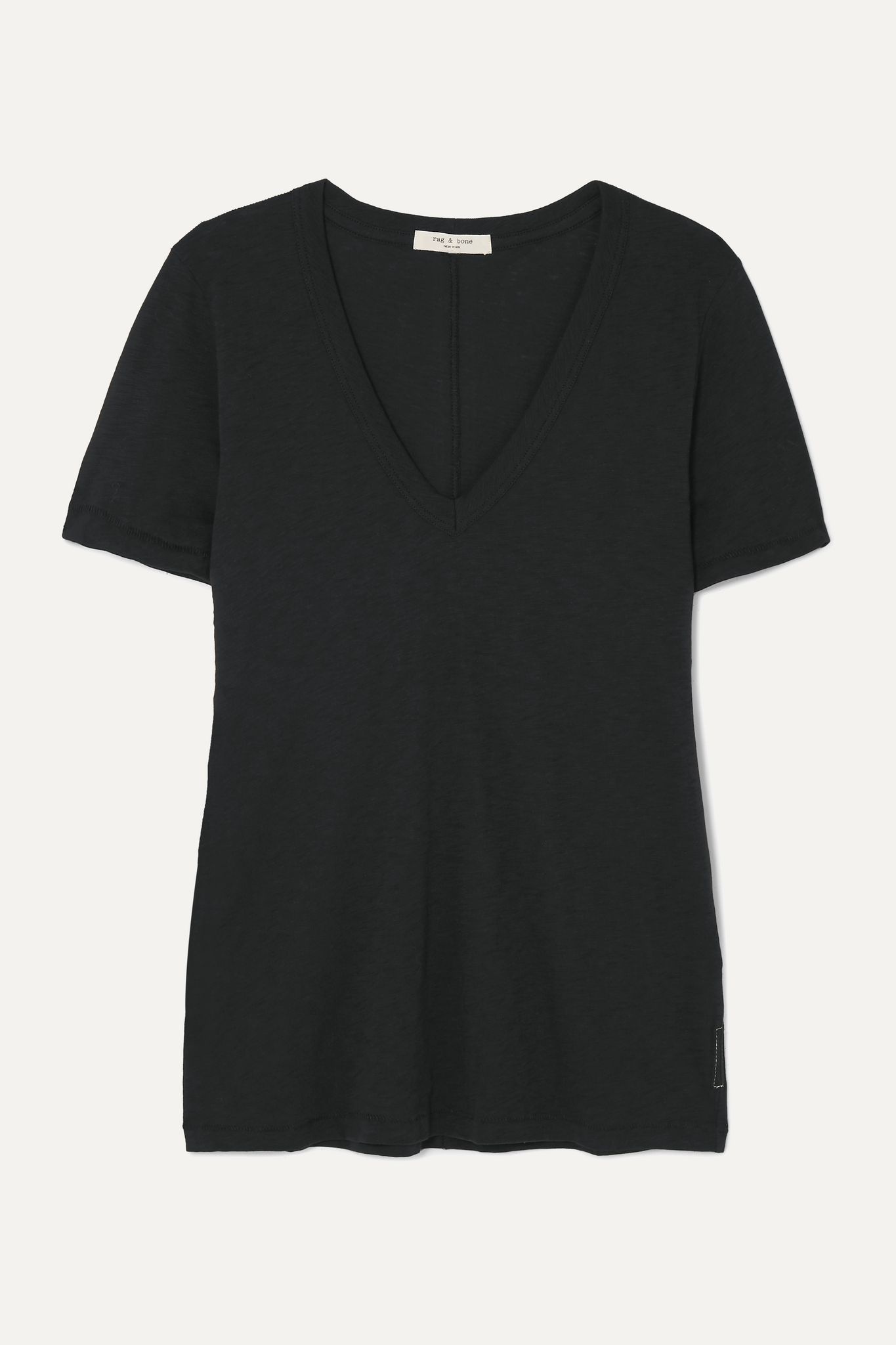 The Vee slub Pima cotton-jersey T-shirt - 1