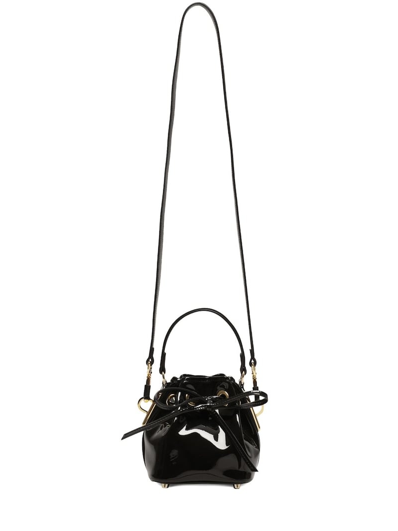 Mini patent leather top handle bag - 1