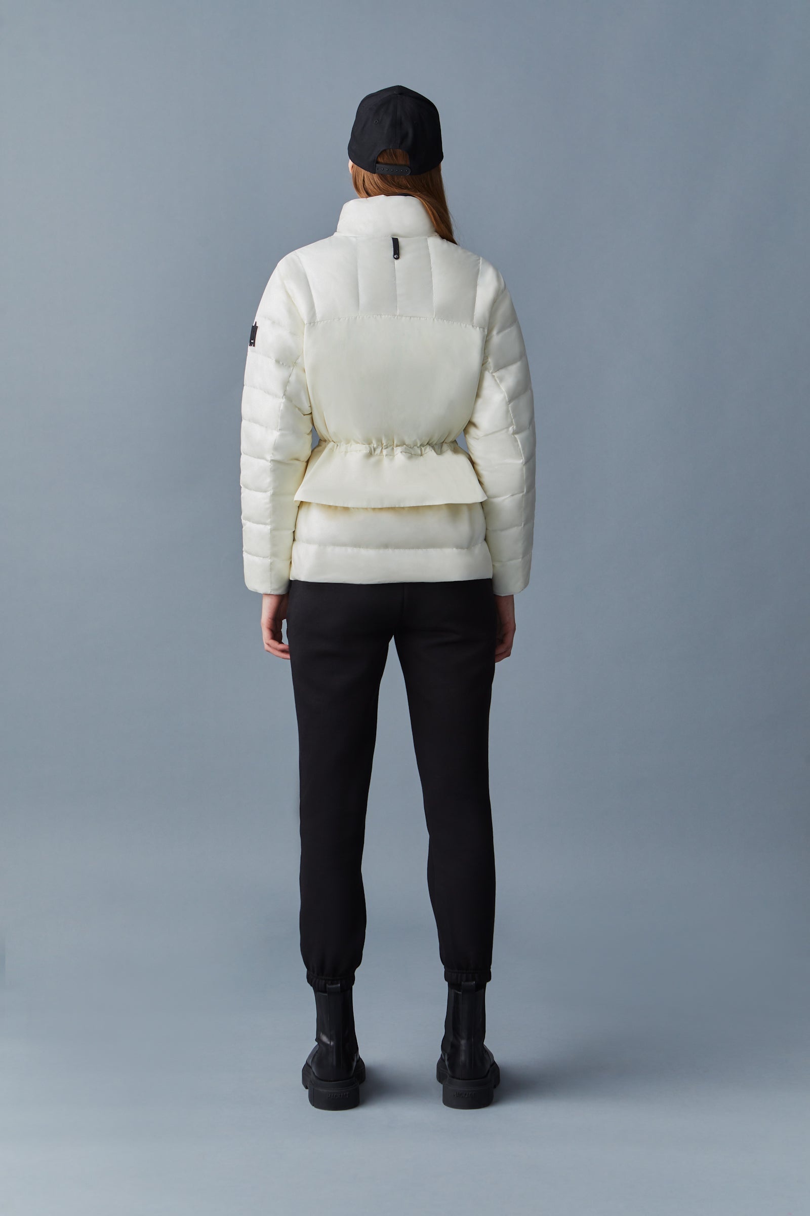 HEIDEE Mixed-media field jacket with peplum for ladies - 4
