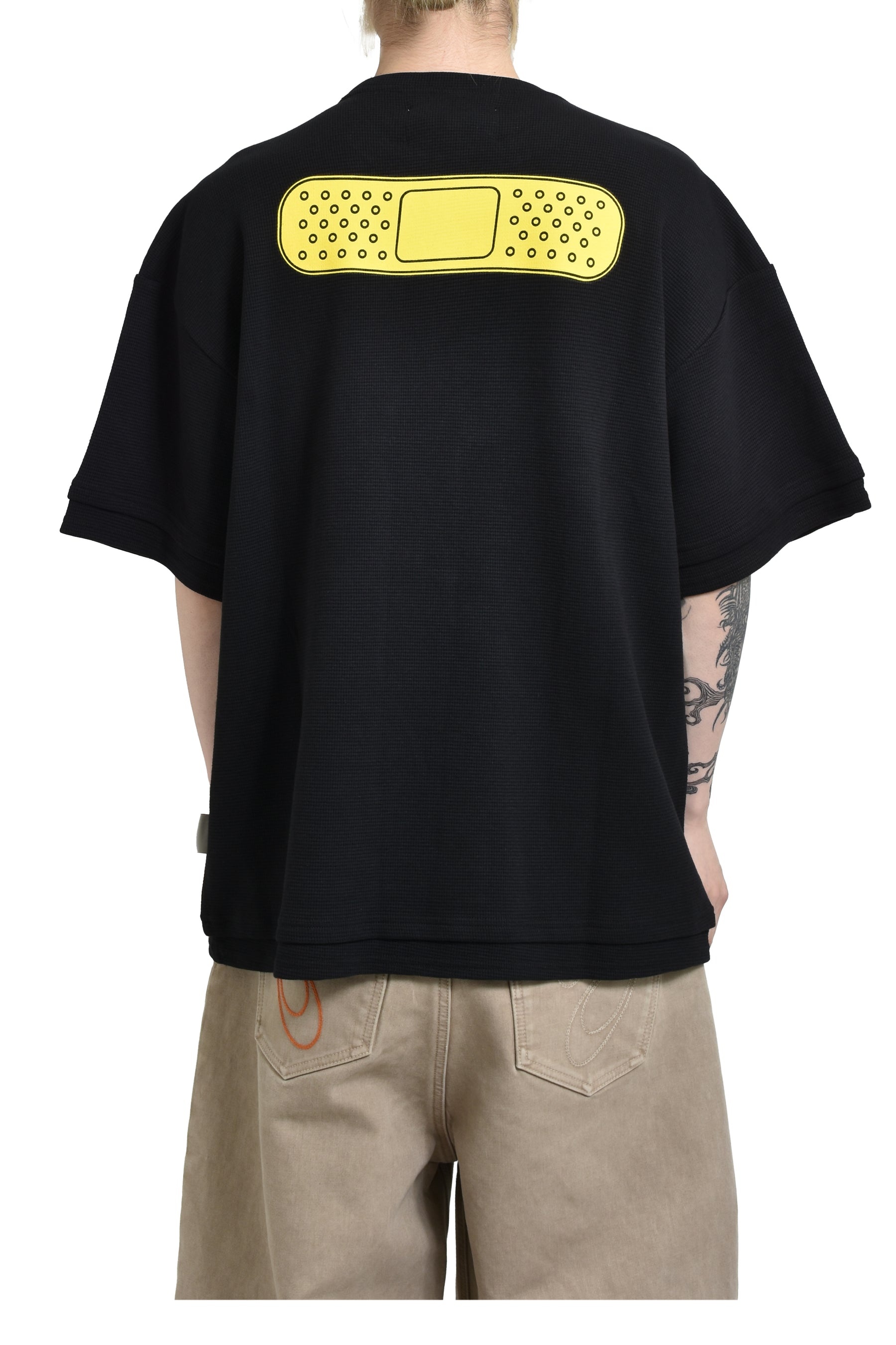 39 WAFFLE TEE (DOM46 WAFFLE) / BLK - 2
