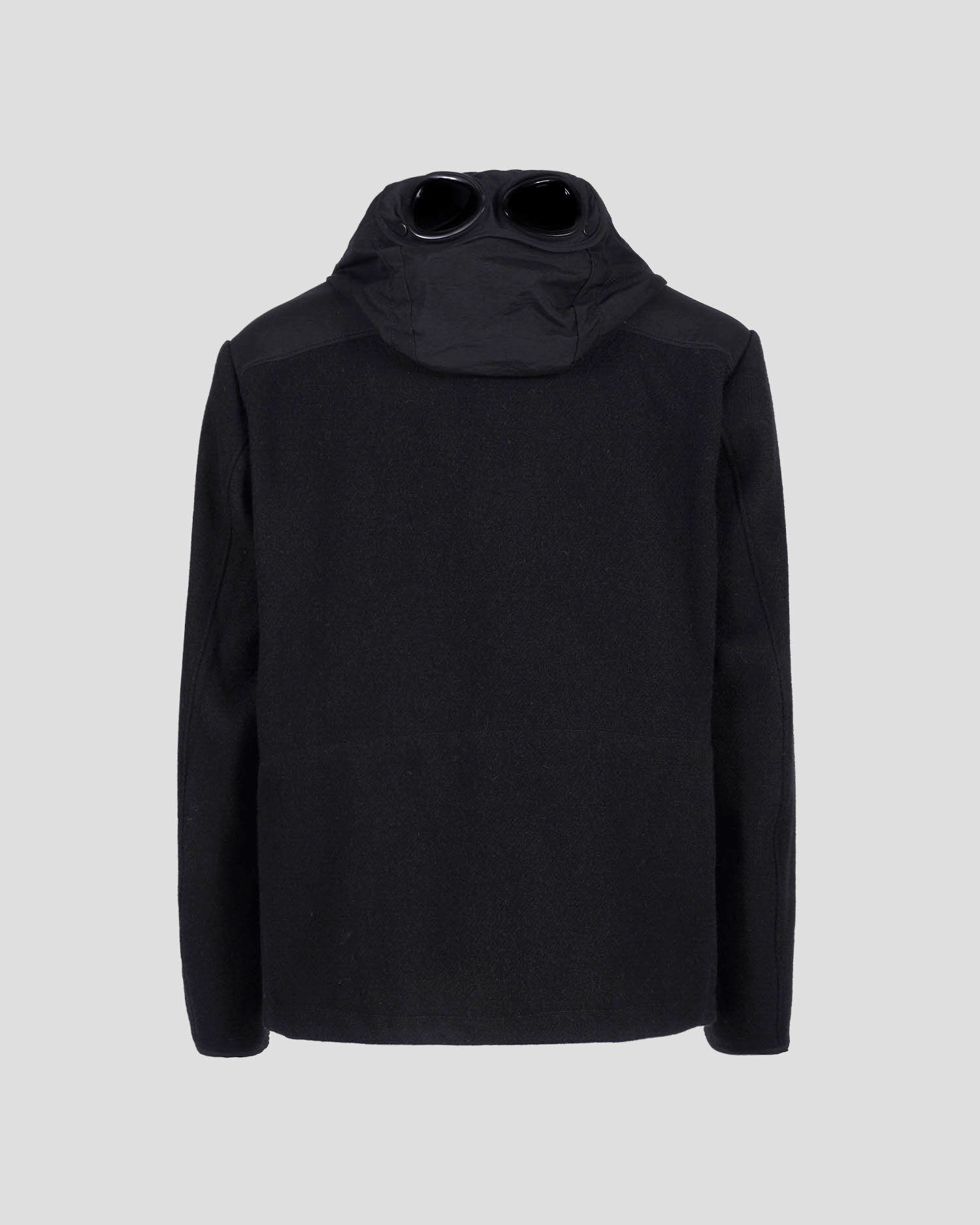 【関税込み】C.P. Company ブラック Goggle フーディ C.P. Company: ブラック Goggle フーディ | SSENSE 日本