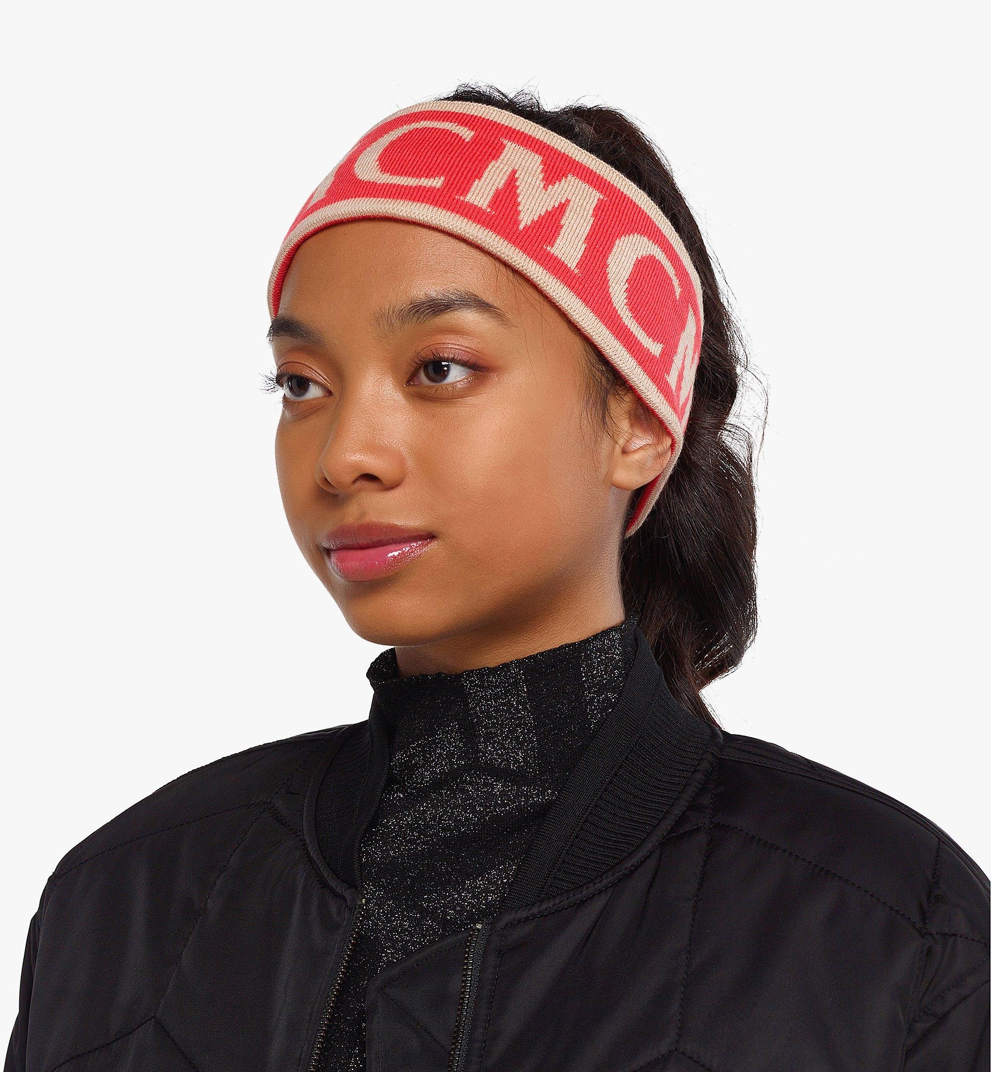 MCM Monogram Jacquard Wool Headband - 5