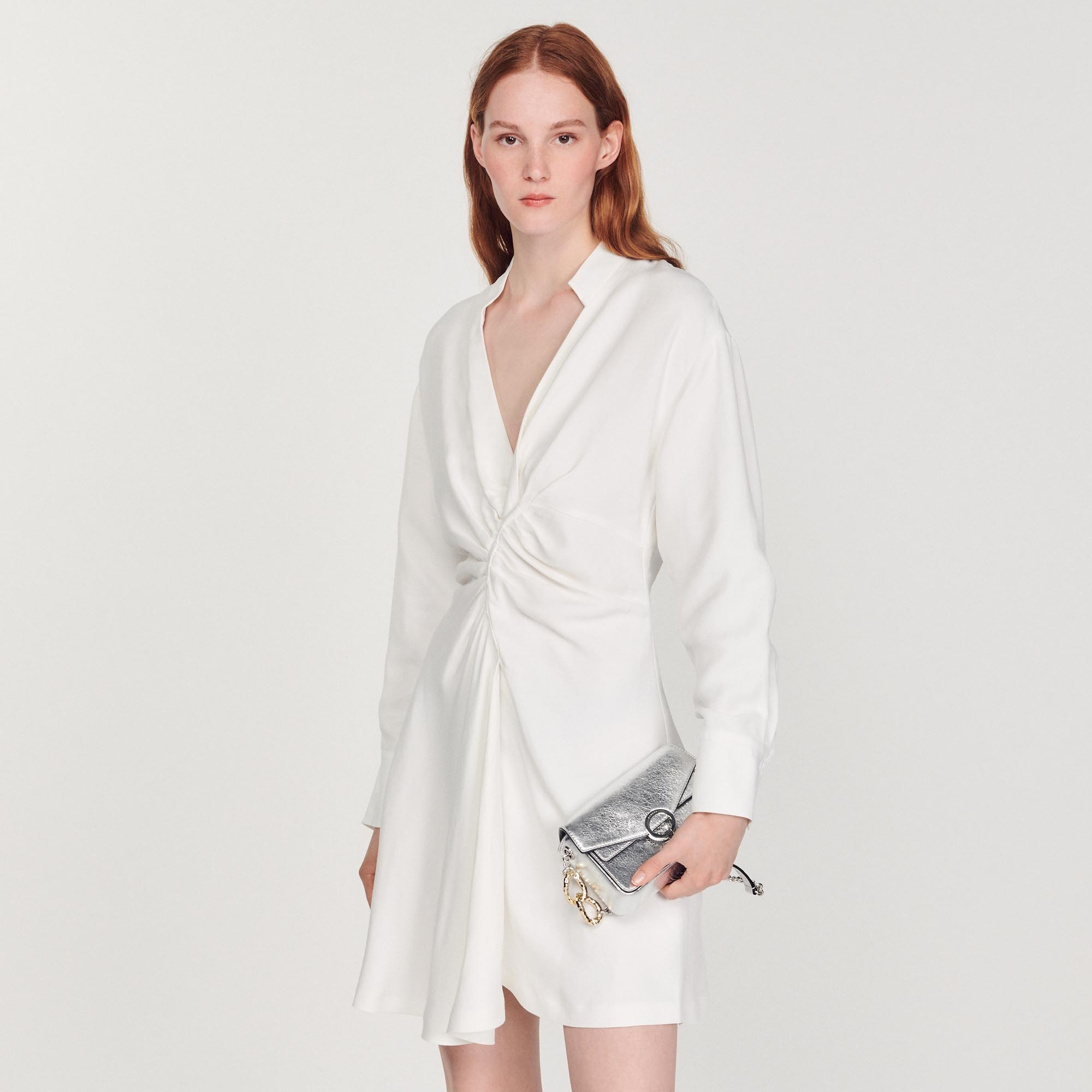 Long-sleeved short dress - 2