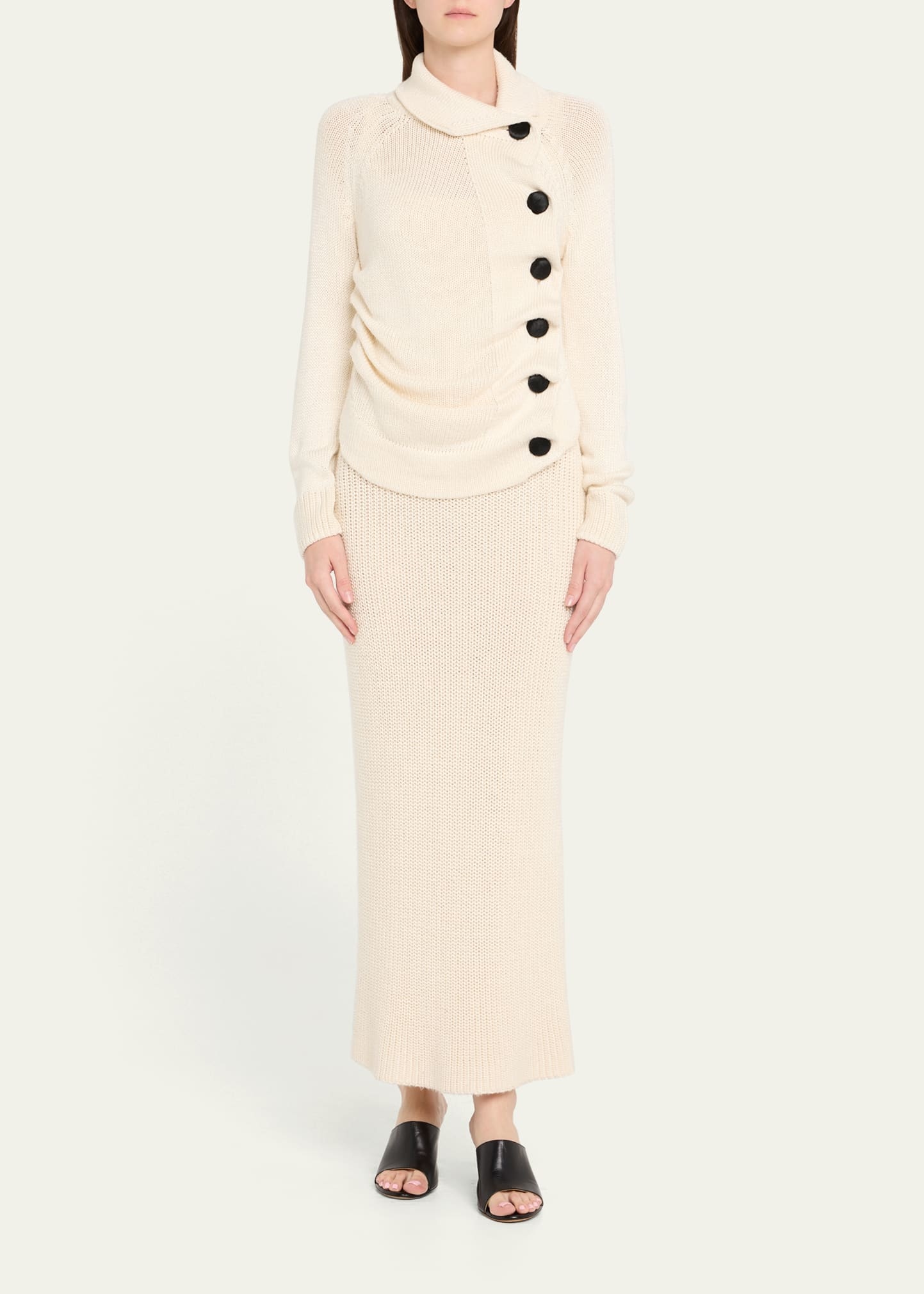 Lorrai Silk Knit Cardigan - 2