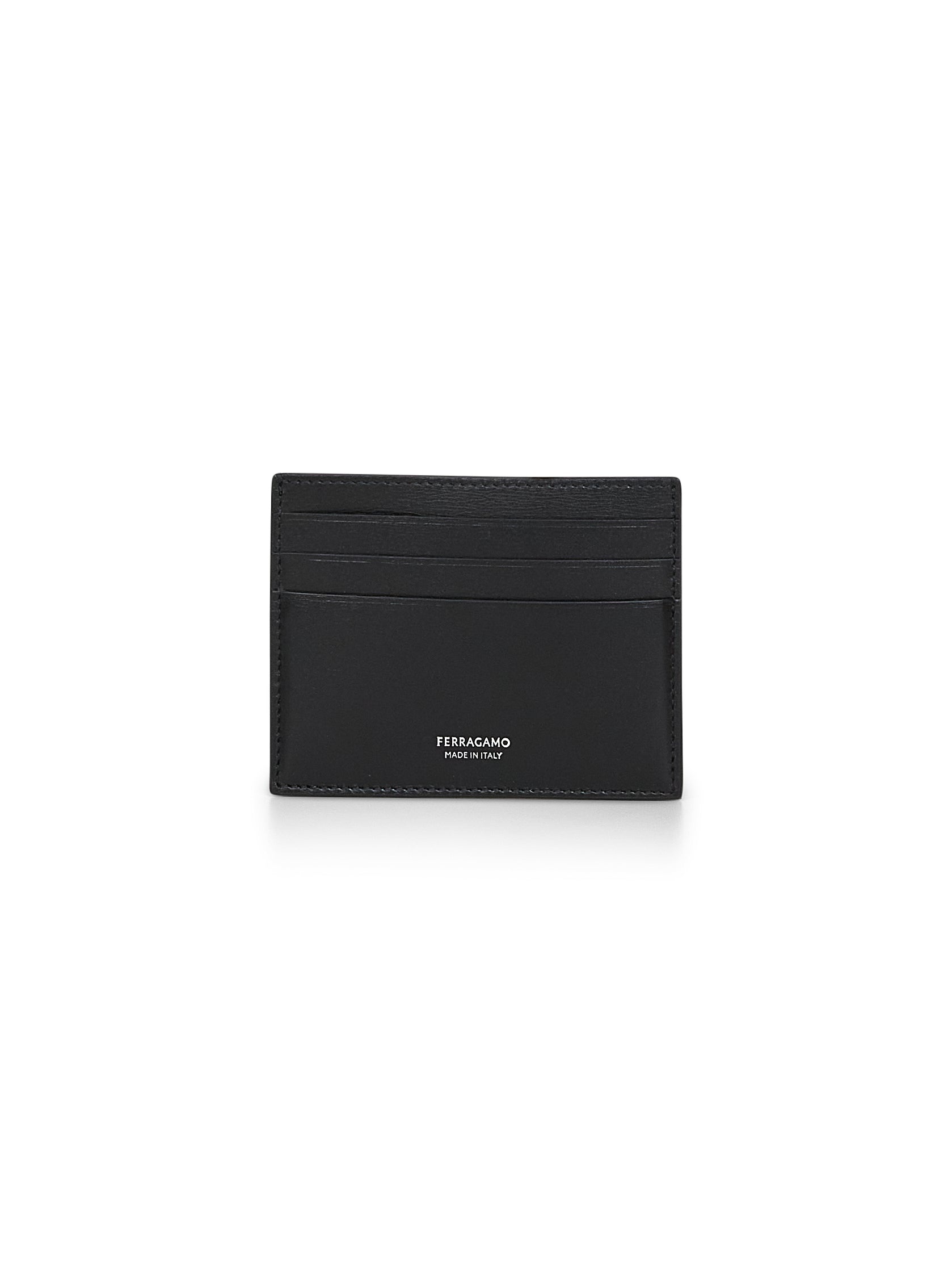 Black leather credit card holder - 1