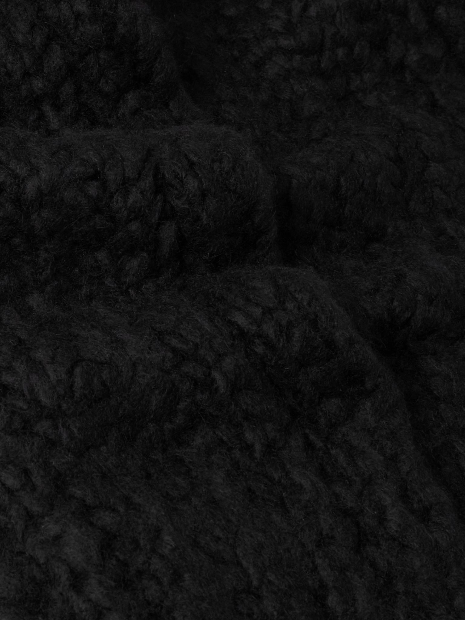 Rubens Knitted Cashmere Scarf Black - 3