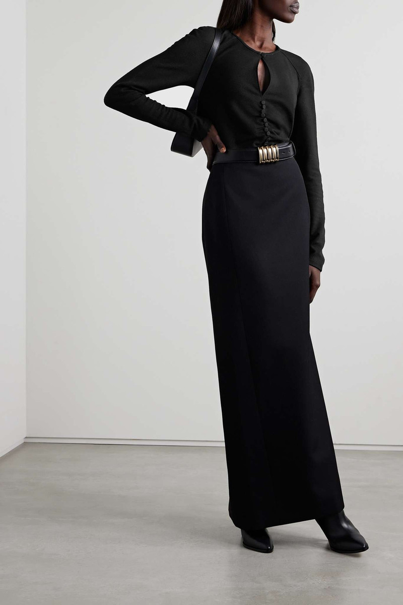 Isabel Marant Dorine cutout brushed-jersey top outlook