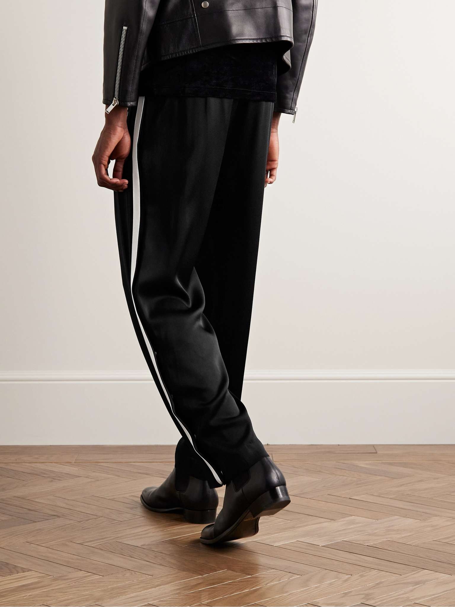 Straight-Leg Satin-Jersey Sweatpants - 4